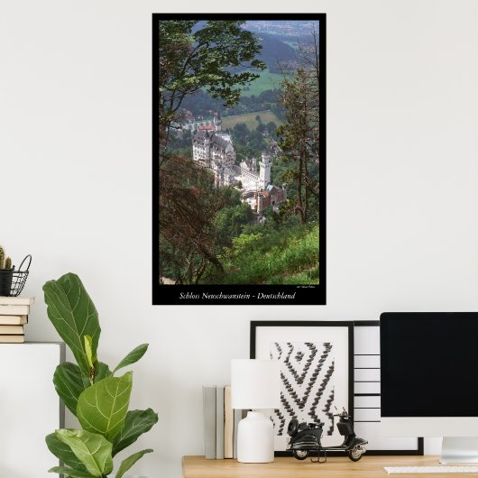 Castle Neuschwanstein Poster (Thuiskantoor)