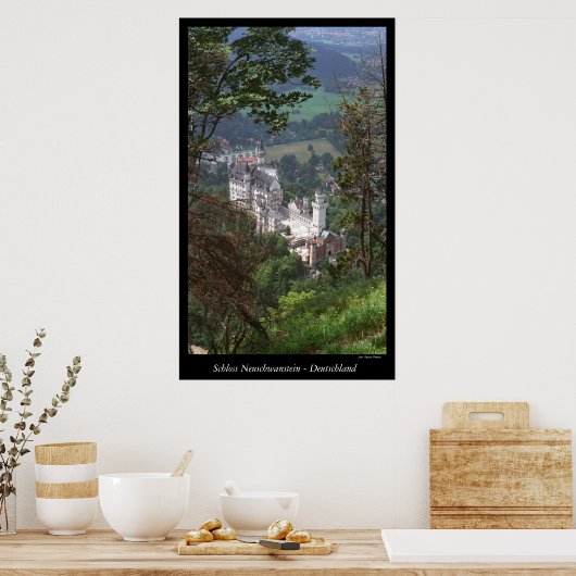 Castle Neuschwanstein Poster (Keuken)