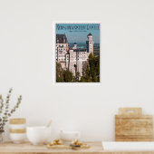 Castle Neuschwanstein Poster (Keuken)