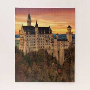 Castle Neuschwanstein Sunset Puzzle Legpuzzel