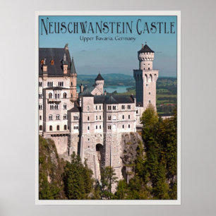 Castle Neuschwanstein uit Marienbrücke - Engels Poster