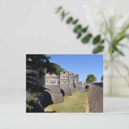 Castle of Angers in Frankrijk Briefkaart (Staand voorkant)