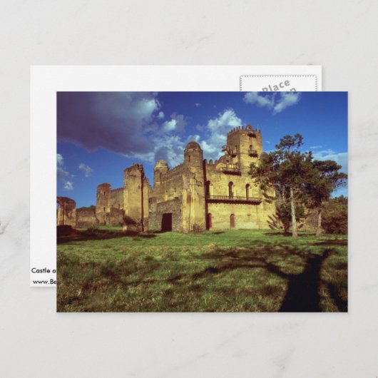 Castle of Emperor Fasiladas in Gondar, Ethiopië, A Briefkaart (Voorkant / Achterkant)