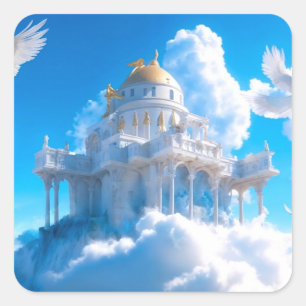 Castle of Lofty Aspirations Vierkante Sticker