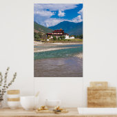 Castle of Punakha, Bhutan, Asia Poster (Keuken)