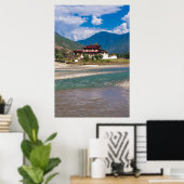 Castle of Punakha, Bhutan, Asia Poster (Thuiskantoor)