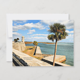 Castle of San Marcos, St. Augustine, FL Briefkaart