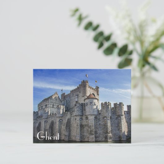 Castle of the Counts in Gent Briefkaart (Staand voorkant)