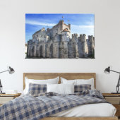 Castle of the Counts in Gent Canvas Afdruk (Insitu (Slaapkamer))