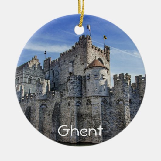 Castle of the Counts in Gent Keramisch Ornament (Voorkant)