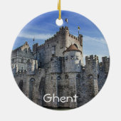 Castle of the Counts in Gent Keramisch Ornament (Achterkant)