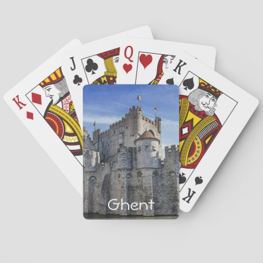 Castle of the Counts in Gent Pokerkaarten (Achterkant)