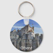 Castle of the Counts in Gent Sleutelhanger (Achterkant)