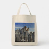 Castle of the Counts in Gent Tote Bag (Achterkant)
