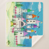 Castle of the Princesses Sherpa Blanket Deken (Voorkant)