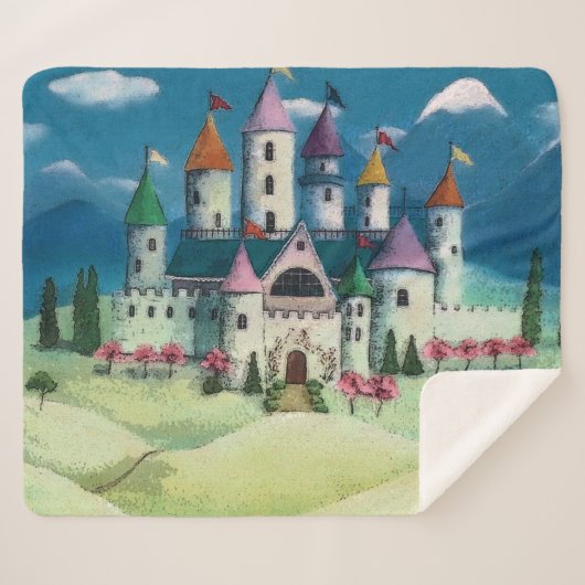 Castle of the Princesses Sherpa Deken (Voorkant (horizontaal))