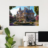 Castle of Victoriaans Splendor Poster (Thuiskantoor)