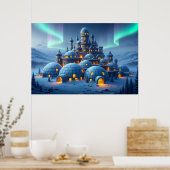 Castle of Winter Hearth Poster (Keuken)