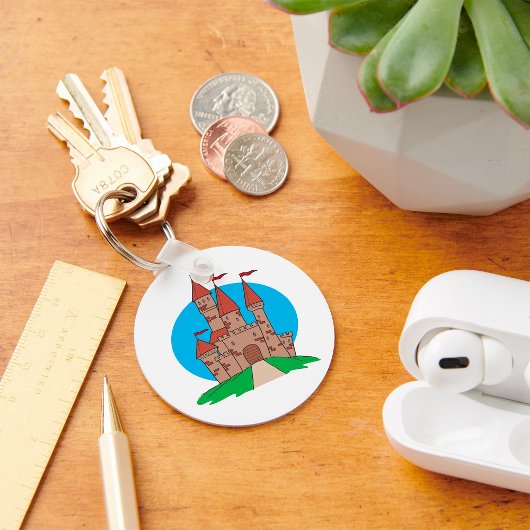 Castle on A Hill Red Flags Sleutelhanger