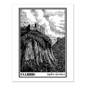 Castle on a Hill Rubber Stamp Rubberstempel (Afrduk)