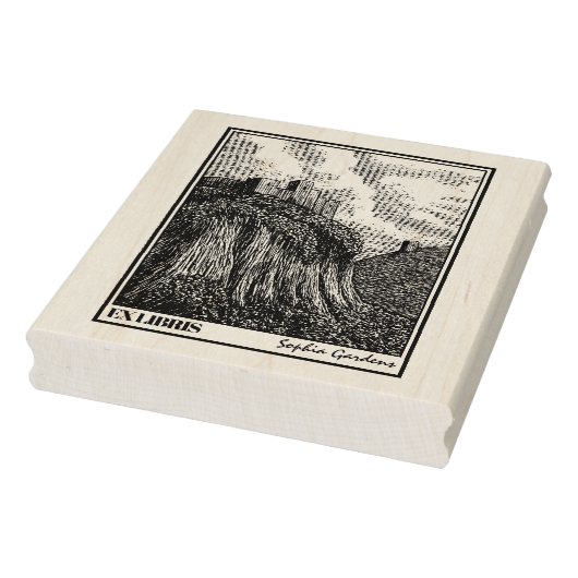 Castle on a Hill Rubber Stamp Rubberstempel (Stempel)
