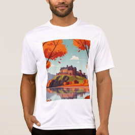 Castle on a mountain t-shirt