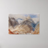 Castle on Height near Geneva Canvas Afdruk (Voorkant)