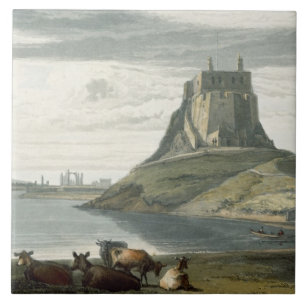 Castle on Heilige Island, Northumberland, uit 'A V Tegeltje