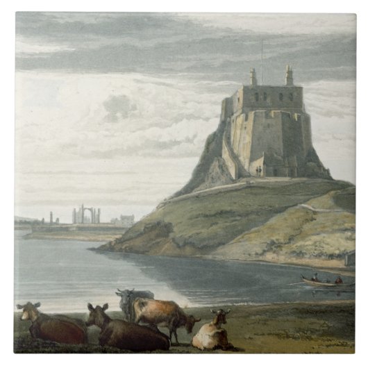 Castle on Heilige Island, Northumberland, uit 'A V Tegeltje (Voorkant)