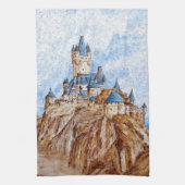 Castle op de Rijn Theedoek (Verticaal)