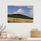 Castle op een Hill Poster (Keuken)