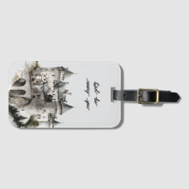 Castle Owl Be Seeing You Bagagelabel