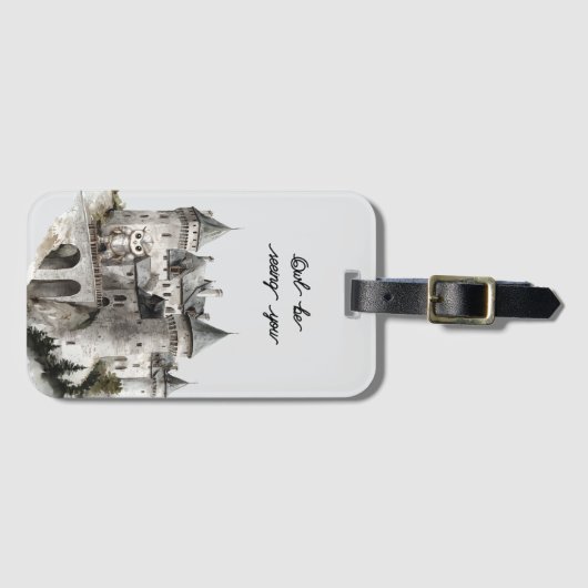 Castle Owl Be Seeing You Bagagelabel (Voorkant (horizontaal))