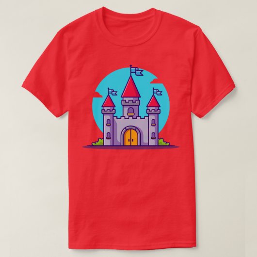 Castle Palace Cartoon T-shirt (Design voorkant)