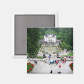 Castle Park Linderhof in Beieren, Duitsland Magneet (Voorkant / Achterkant)