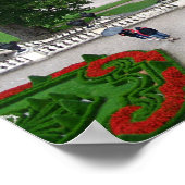 Castle Park Linderhof in Beieren, Duitsland Poster (Hoek)