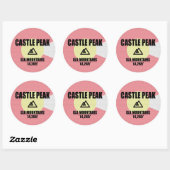 Castle Peak Ronde Sticker (Vel)
