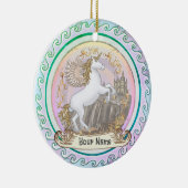 Castle Pegasus Unicorn Keramisch Ornament (Rechts)