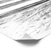 Castle pencilart Monochrome Black & White Foto Afdruk (Hoek)