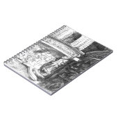 Castle pencilart Monochrome Black & White Notitieboek (Linkerzijde)