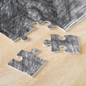 Castle pencilart Monochrome Legpuzzel (Zijkant)