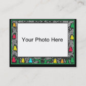 Castle Play Date Uitnodigen met foto op achterzijd Contactkaartje (Achterkant)