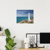Castle Point Lighthouse, Castlepoint, Wairarapa, Poster (Thuiskantoor)