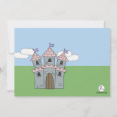 Castle Princess Birthday Party Invitation Kaart (Achterkant)