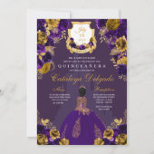 Castle Quinceañera, Paars en goudprinses Kaart (Voorkant)