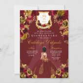 Castle Quinceañera, Red & Gold Princess Kaart (Voorkant)