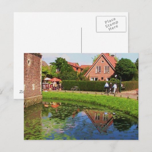 Castle Raesfeld (Duitsland) Briefkaart (Voorkant / Achterkant)