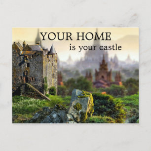 Castle Real Estate Agent Marketing Briefkaart