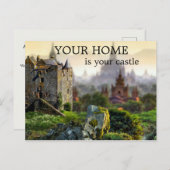 Castle Real Estate Agent Marketing Briefkaart (Voorkant / Achterkant)
