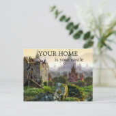 Castle Real Estate Agent Marketing Briefkaart (Staand voorkant)